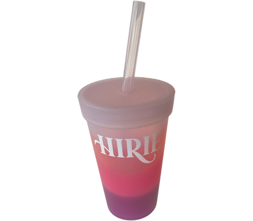Silicone Pint Cup With Lid & Straw
