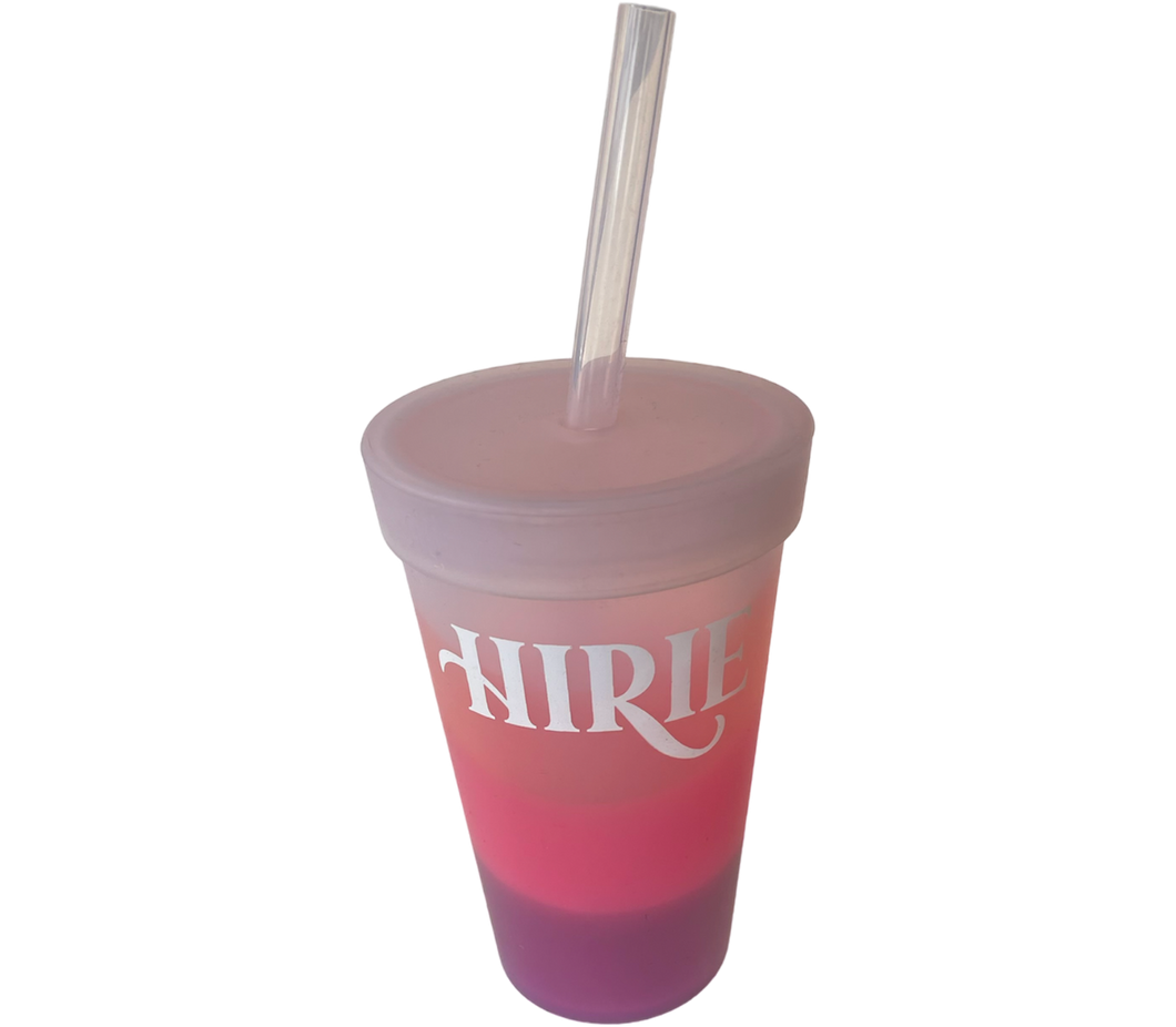 Silicone Pint Cup With Lid & Straw