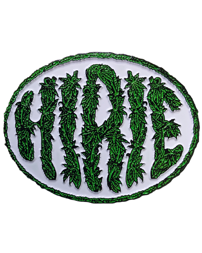Limited Edition Weed Pin (White & Green)
